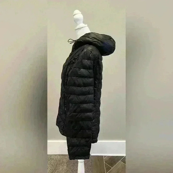Calvin Klein puffer coat size large black packable lightweight zip down - Picture 3 of 9